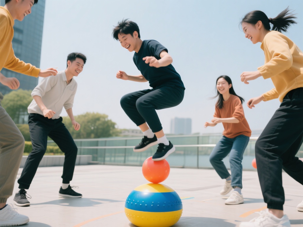 体育游戏爱的跳跳球 (体育游戏新宠:爱的跳跳球欢乐无限挑战) 跳跳球不仅仅是一种游戏,更是一种全身性的锻炼方式。